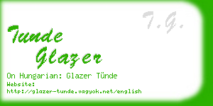 tunde glazer business card